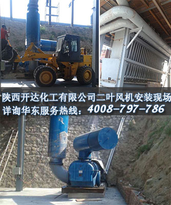 L94二葉羅茨風(fēng)機安裝現(xiàn)場